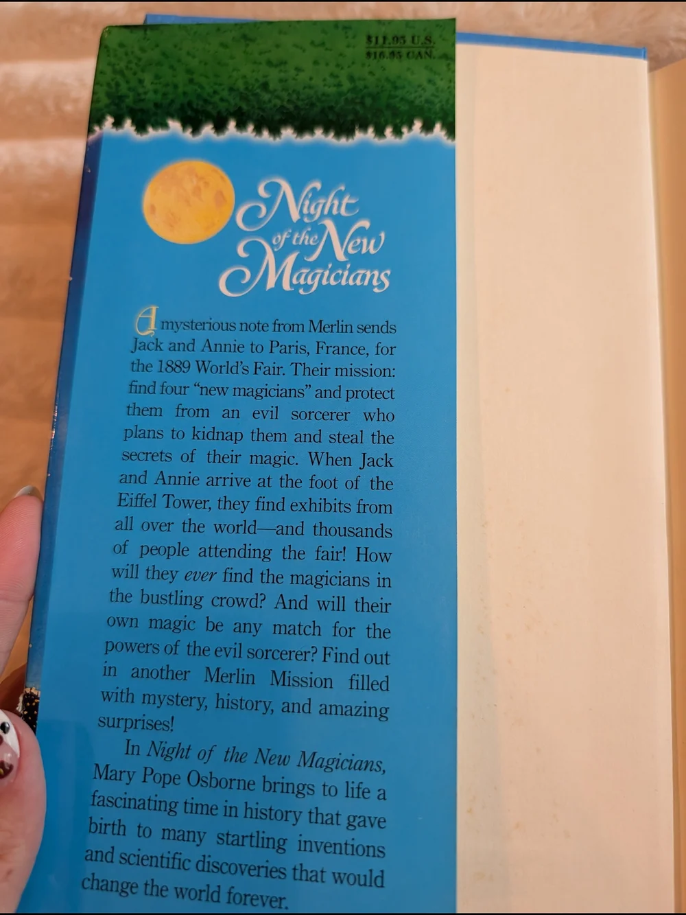 Night of the New Magicians by Mary Pope Osborne - Blue Hardcover